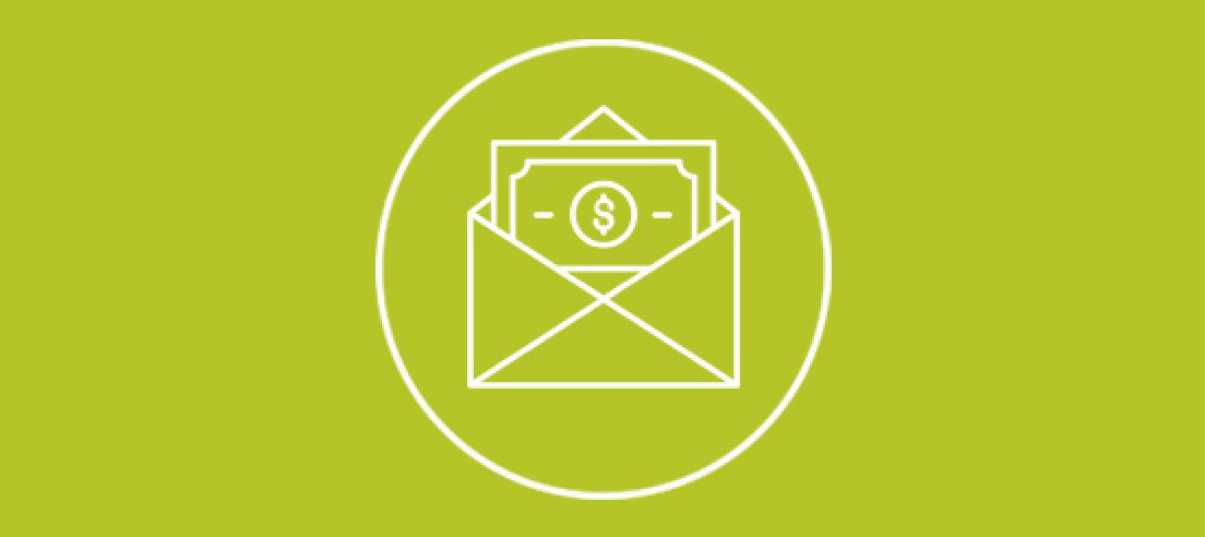 envelope with money icon